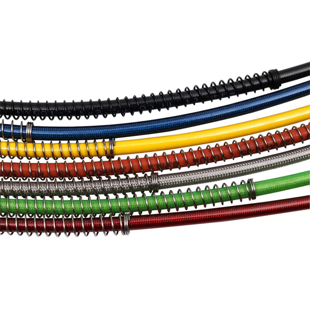 Motorcycle Dirt Bike Braided Brake Hose Line Steel cable Hydraulic Banjo pipe 350mm-2200mm for motorcycle Universal Racing |
