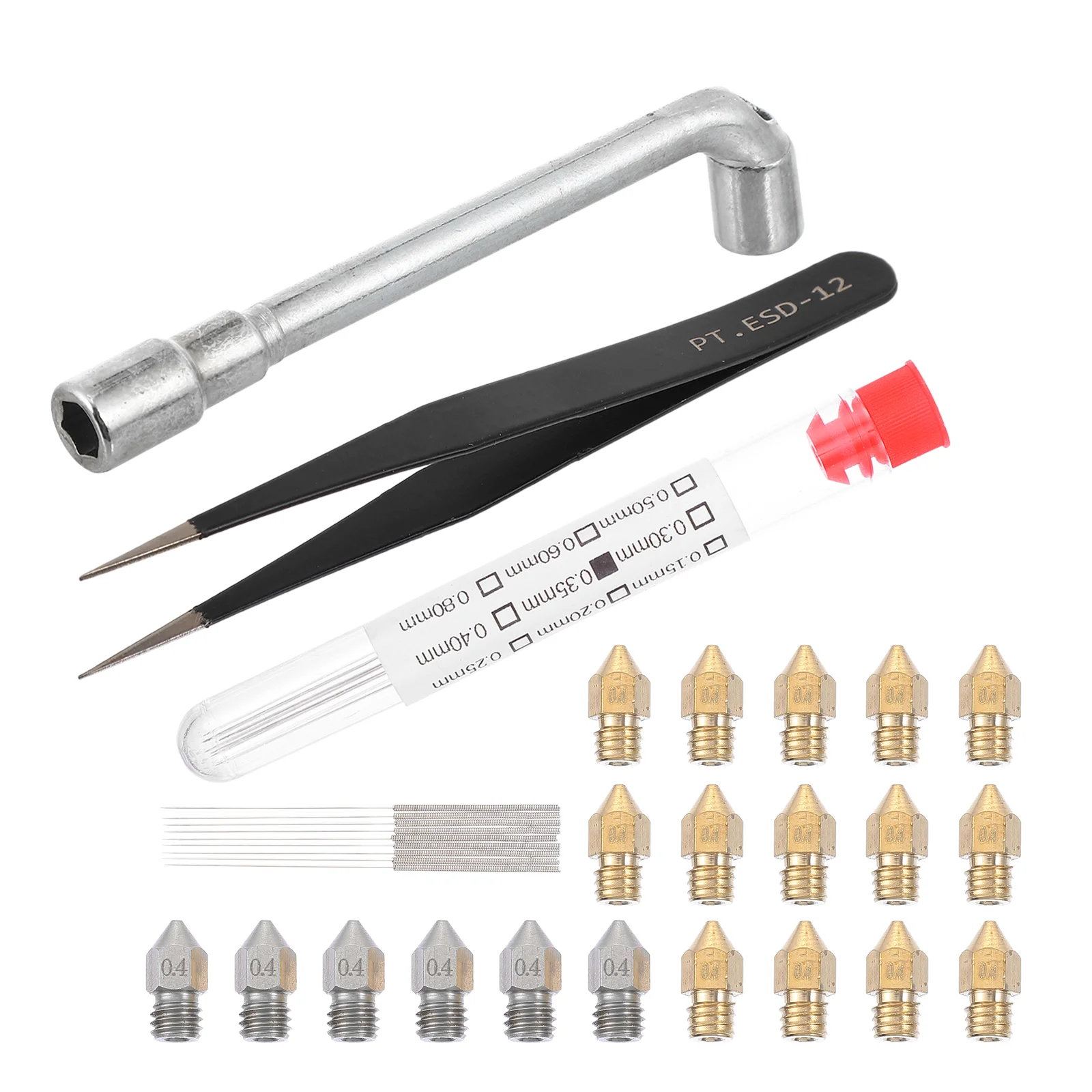

1 Set Printer Cleaning Accessories Nozzles Printer Cleaning Needles Storage Tube