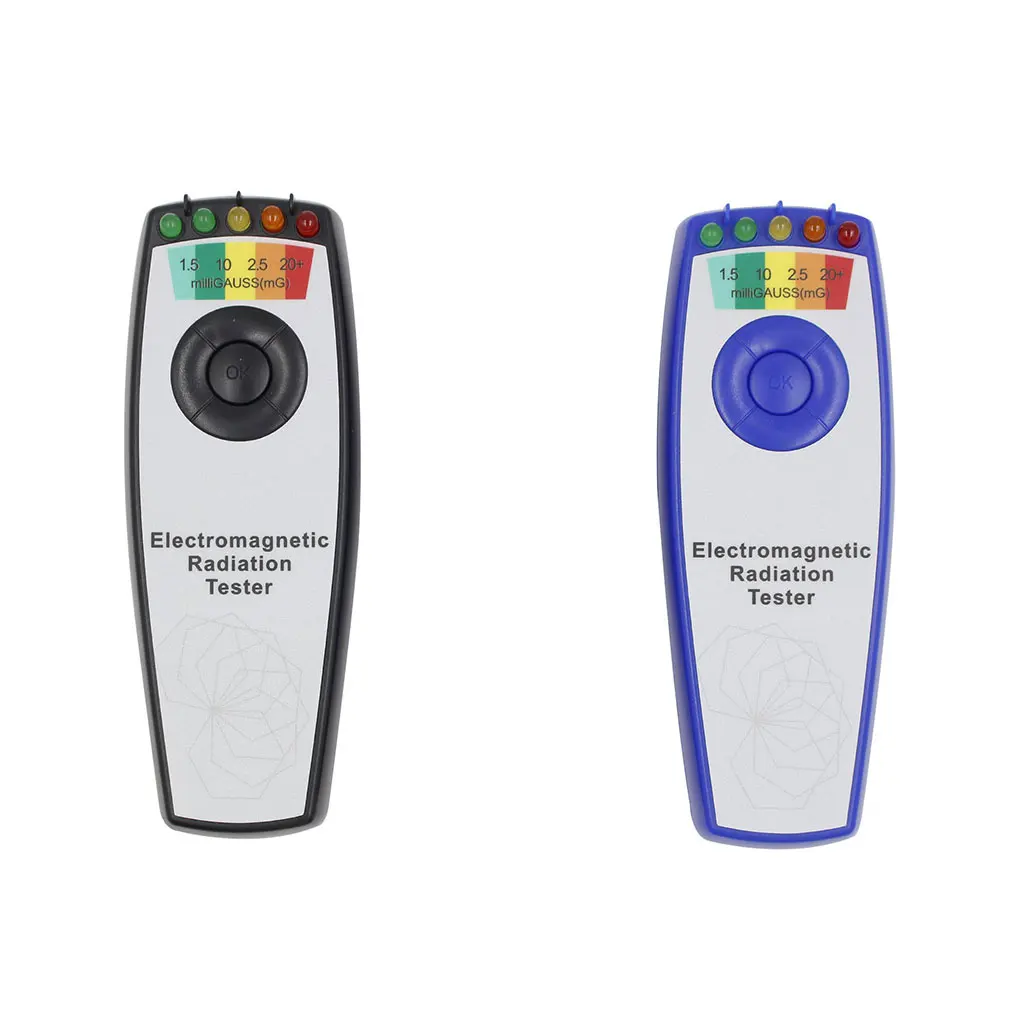 

Handheld Tester Professional 0-20 Milligauss Meter Light Indicator Gauge Detector Plastic Hunting Equipment Black