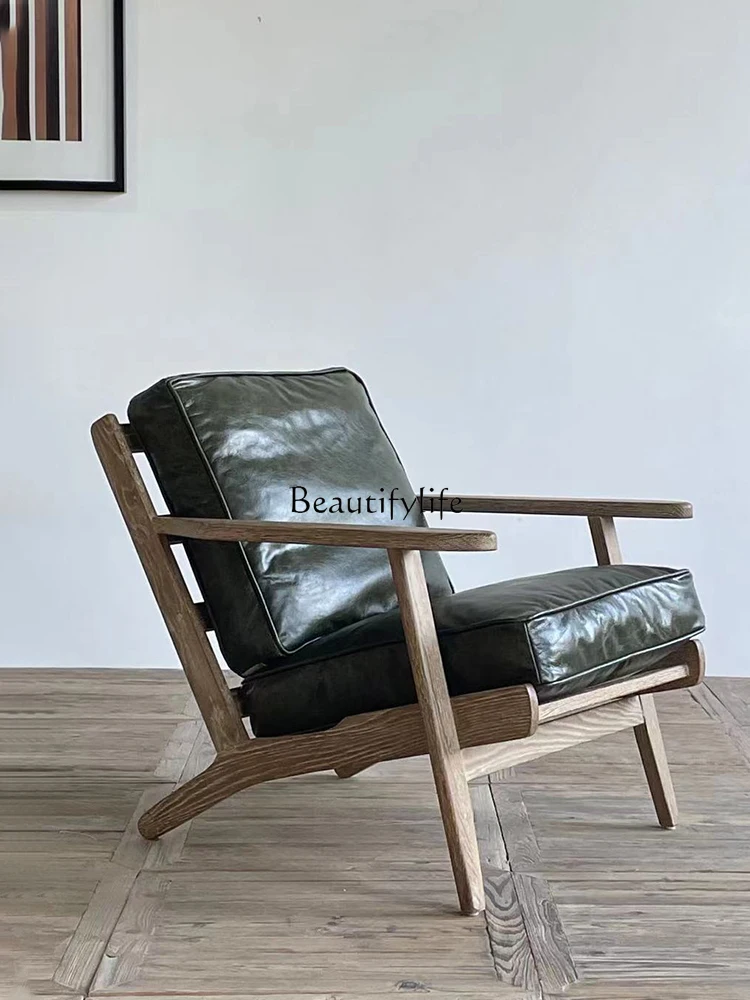 Кресло в американском ретро стиле дизайнерское импортное повседневное кресло из