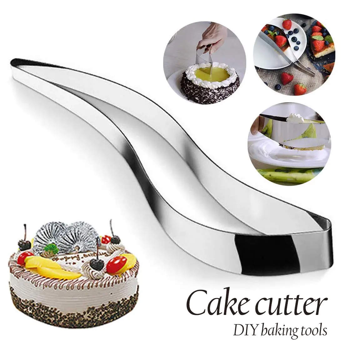 

Stainless Steel Cake Pie Slicer Cookie Fondant Cake Cutters Pie Knife Bread Pastry Pancake Divider Dessert Tools Kitchen Gadget