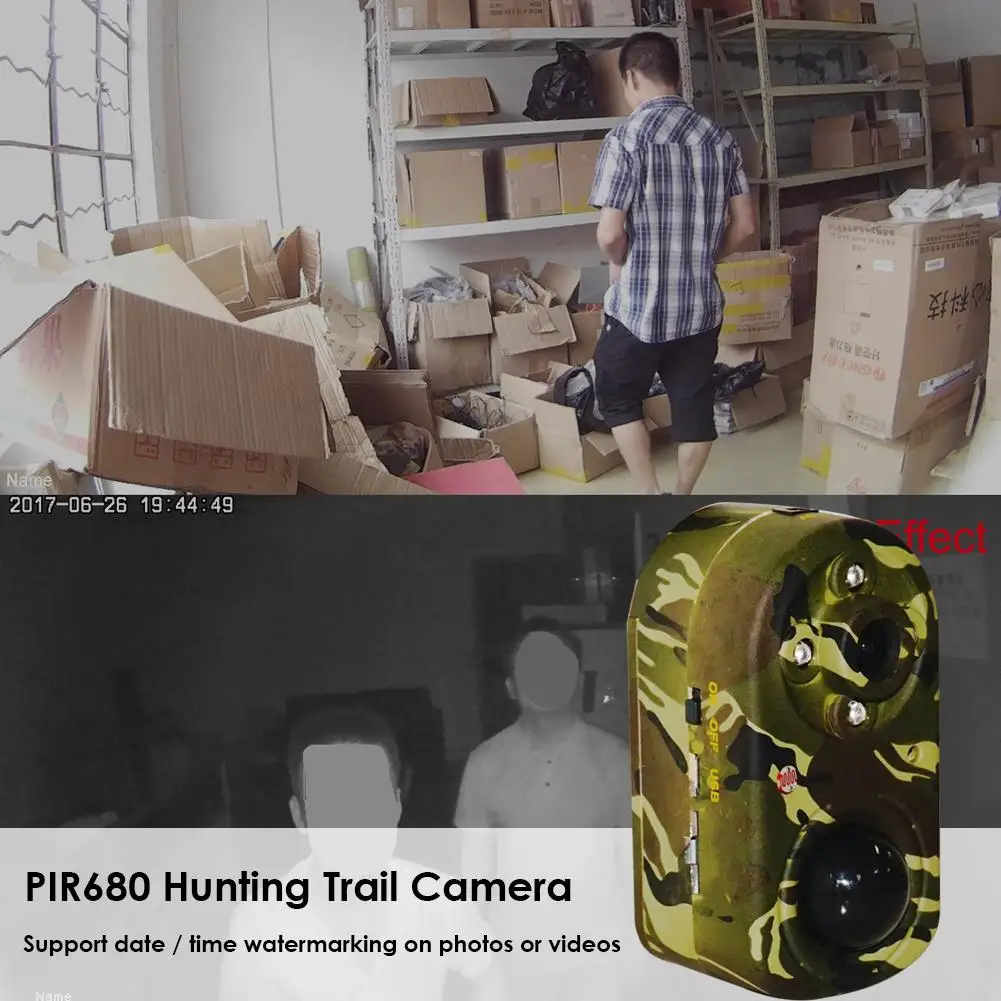 

Wildlife Hunting Camera Photo Traps Camera 680 Hunting Trail Camera FHD 1080P 12MP IR Night Vision Camcorder