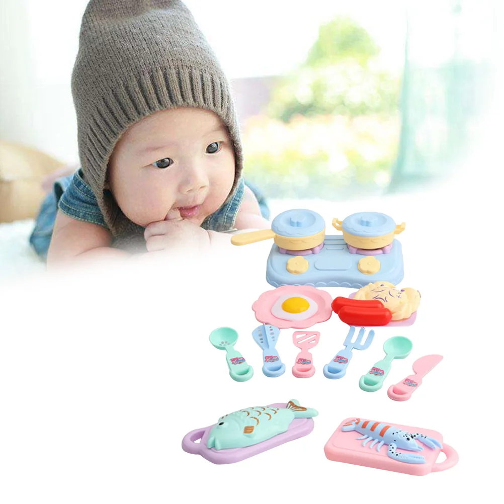 

20 Pcs Mini Simulation Kids Dishes and Utensils Set Pretend Kitchen Cooking Kit