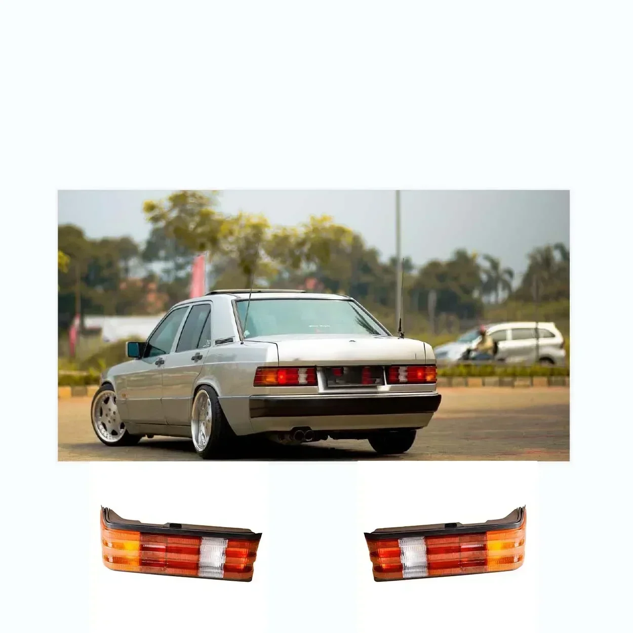 Задний стоп-сигнал фонарь заднего фонаря для Mercedes Benz E Class W201 190E 1982 1983 1984 1985 1986 1987 1988