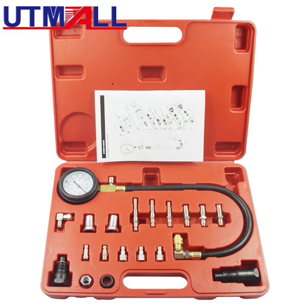 Дизельный цилиндр, датчик давления двигателя, тестер сжатия, стандартный комплект 0 ~ psi