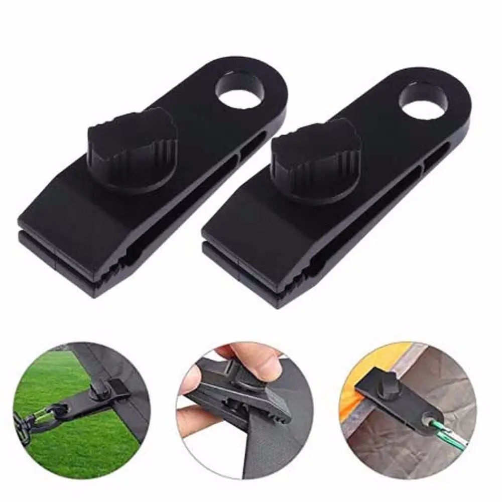 

10Pcs Windproof Grip Tarp Clips Outdoor Shade for Camping Tarps Tent Clips Cloth Cover Clamp Awning Clamp Buckle Holder