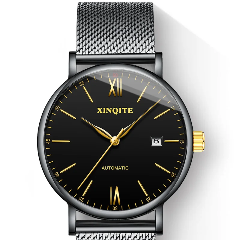 Hot Sale Automatic Mechanical Mens Watch Stainless Steel Strap Black Portofino Wristwatch orologio uomo automatico di lusso