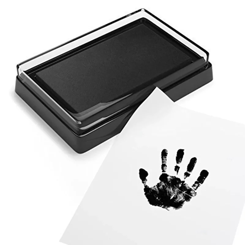 Care Non-Toxic Baby Handprint Footprint Imprint Kit Baby Souvenirs Casting Newborn Footprint Ink Pad Infant Clay Toy Gifts