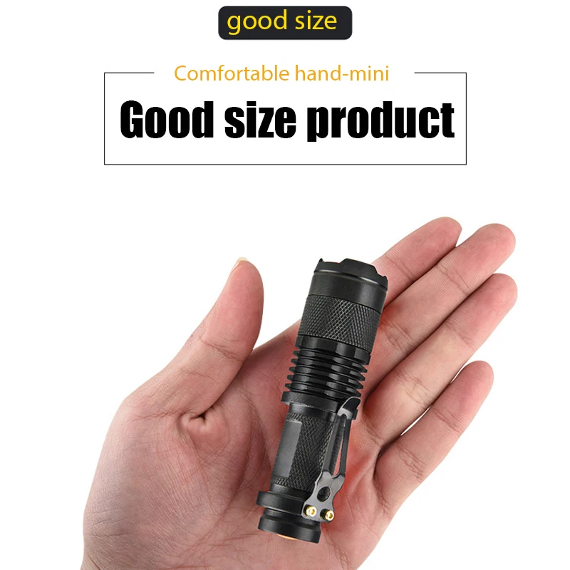 

LED Mini Flashlight Q5 Built In Battery USB Charging COB Zoomable Waterproof Tactical Torch Lamp Bulbs Lantern Lampe Torche