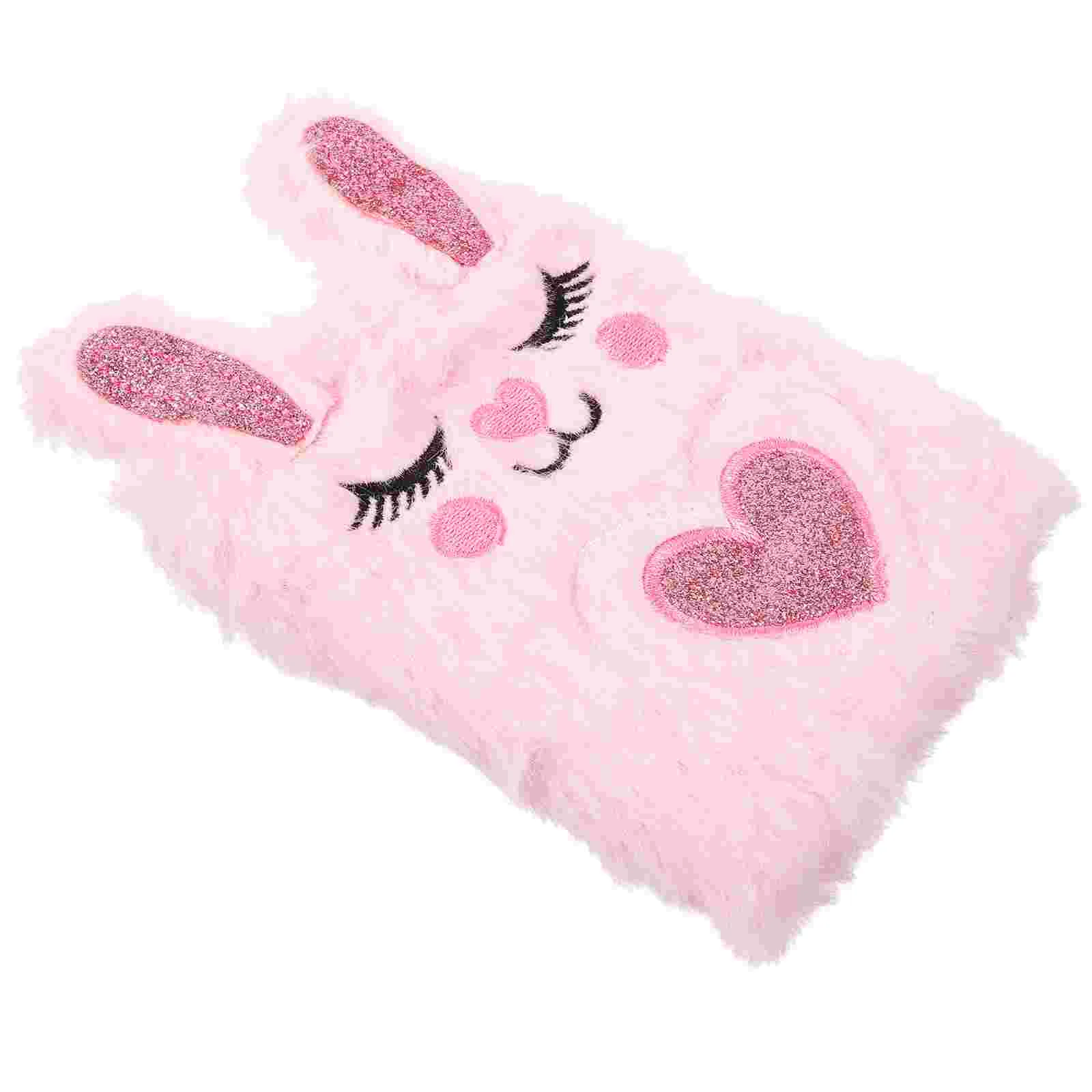 

Pocket Notebook Mini Journal Cartoon Notepad Diary Magazine Recording Writing Plush Cover Travel