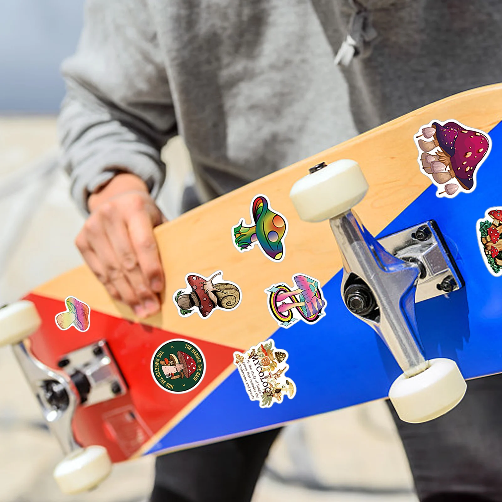 50 шт. декоративные водонепроницаемые наклейки в виде грибов | Дом и сад