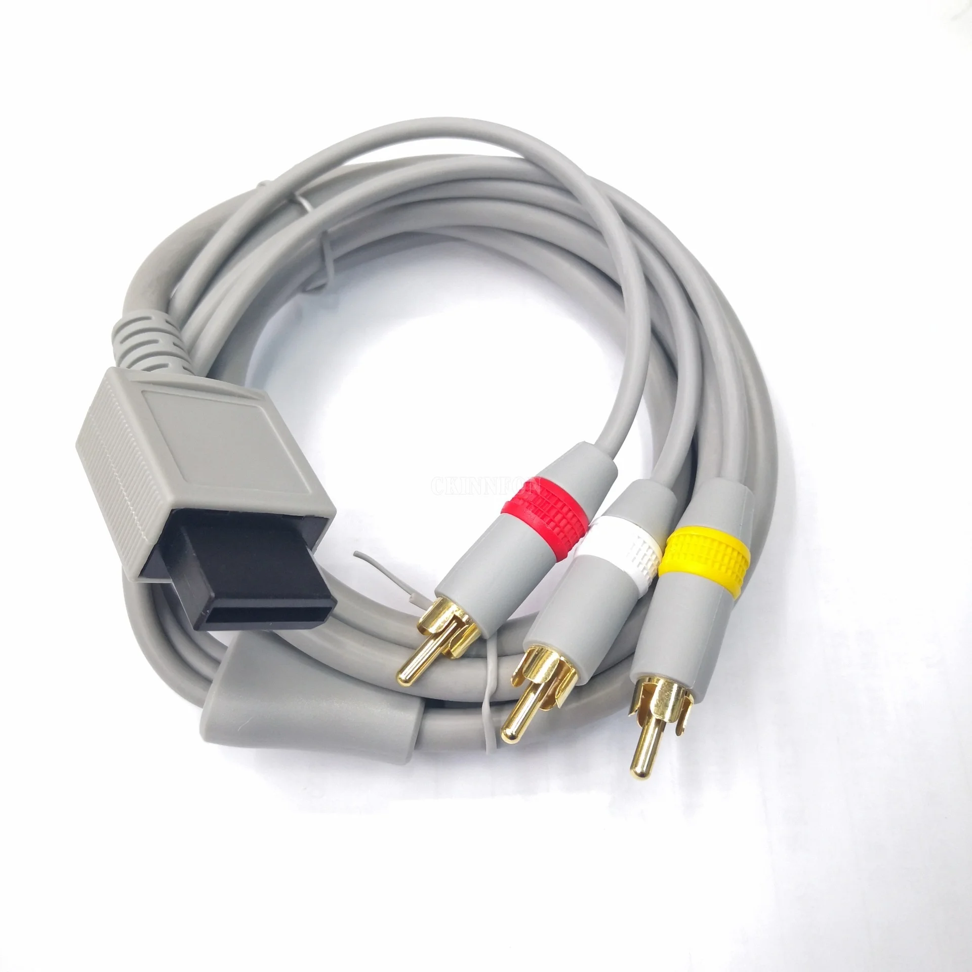 

10 шт. 1,8 м 3 RCA-кабеля для консоли контроллера Nintendo Wii, аудио-видео AV-кабель, композитный 480p позолоченный 3RCA Для кабеля will