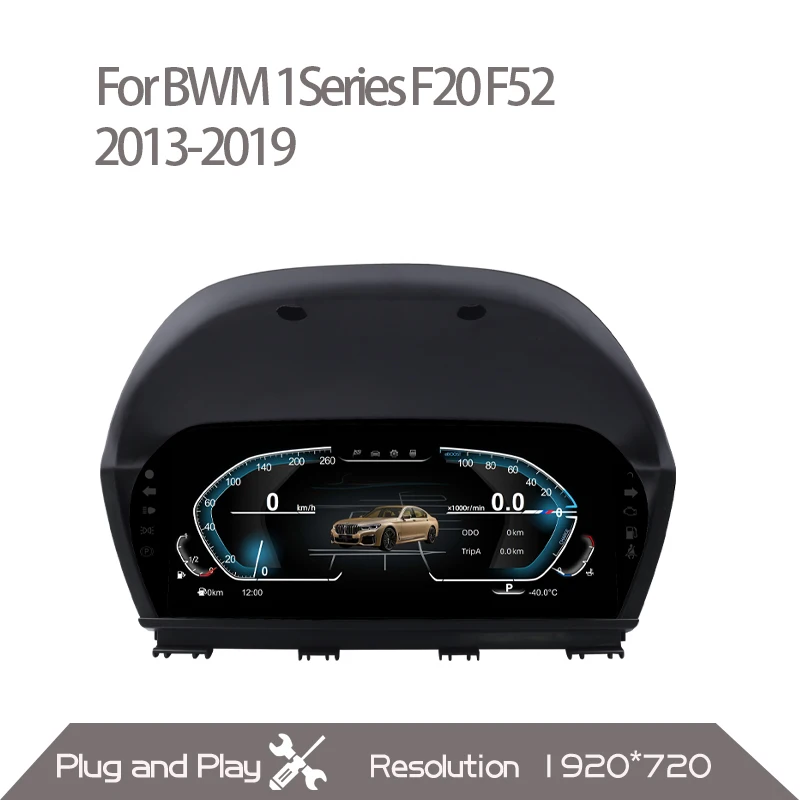 

Для BMW 1/2 серии X1/X2 F20/F52/F22/F45/F48/F49/F39 2014-2021 цифровой кластер ЖК-дисплей приборной панели кабинет виртуальный инструмент 1920*720
