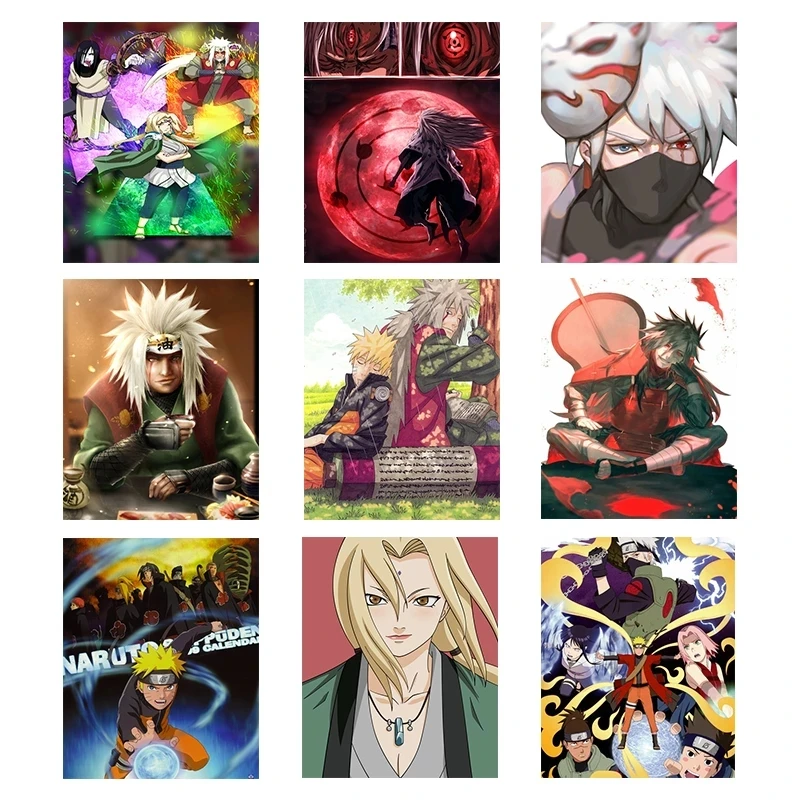 

Japanese Anime Canvas Painting Naruto Sasuke Kakashi Posters and Prints Wall Art Print Mural Pictures Children's Room Home Decor
