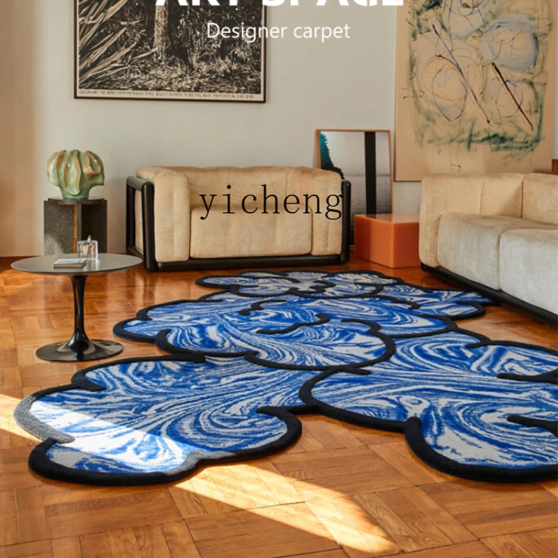 Шерстяной ковер разной формы XL для гостиной современное прикроватное одеяло в