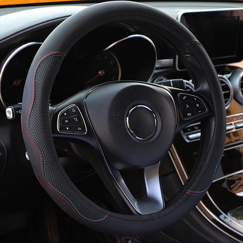

Универсальный кожаный чехол для руля автомобиля