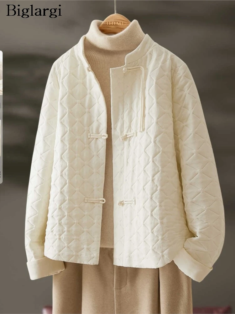 Оверсайз осенне-зимнее стеганое хлопковое пальто женские модные куртки в