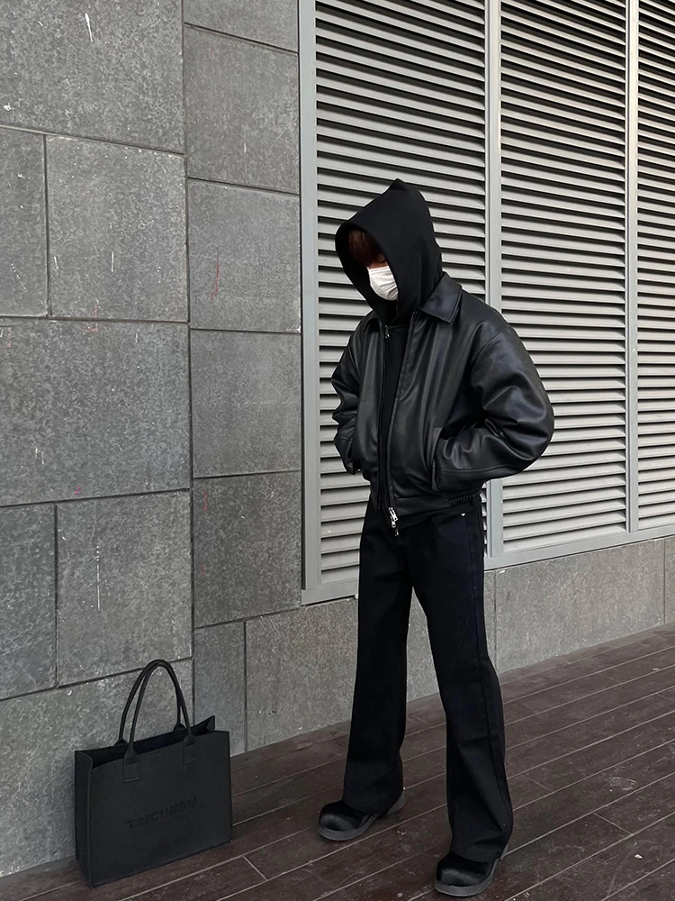 Зимний пуховик DM Tenacious утолщенный локомотив Cleanfit короткая куртка-бомбер кожаное