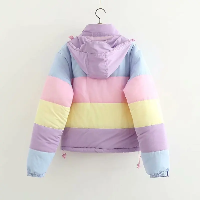 Puffer Jacket Thick Warm Padded Parka Coat Women Winter Harajuku Aethetic Girl Outifts Lazy Harajuku  Acket Women Winter 2022