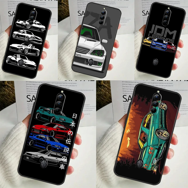 Чехол JDM Legend для дрифта автомобиля ZTE Nubia Red Magic 8 Pro 8S Plus RedMagic 9 6 7 6S 7S