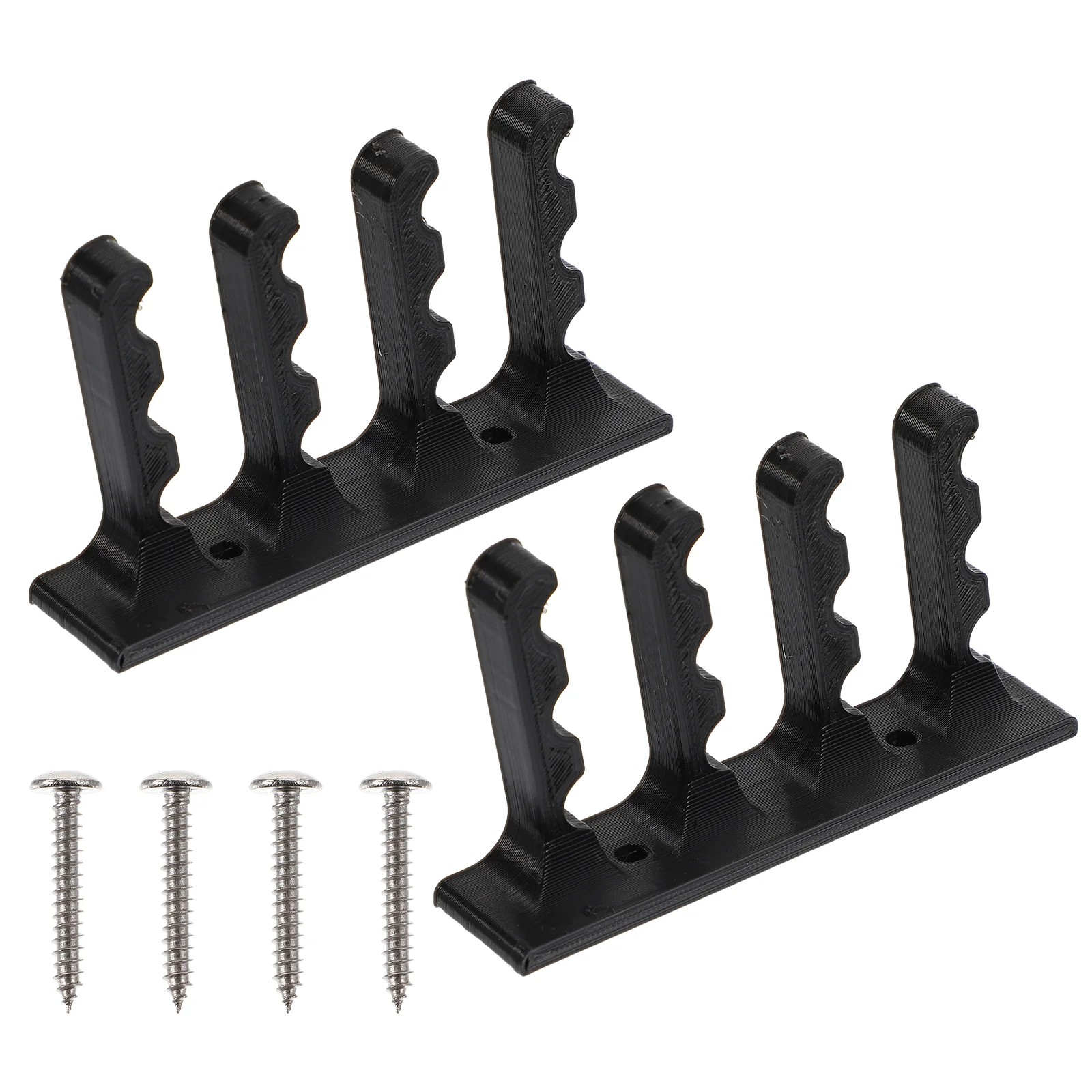 

2Pcs Bow and Wall Mounted Storage Brackets Holder Rack with Screws