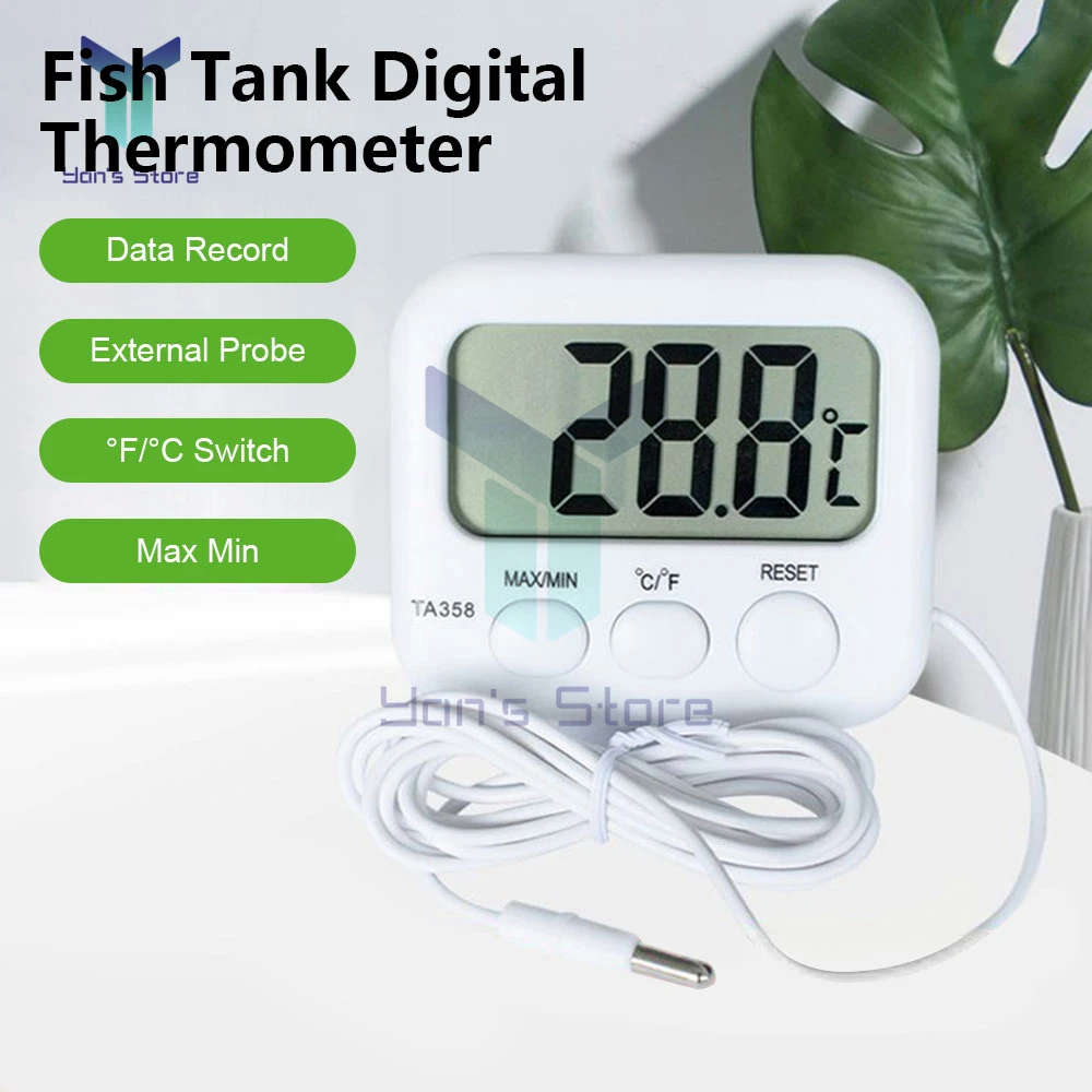 

Mini LCD Digital Probe Sensor Thermometer Water Tank Swimming Pool Refrigerator Aquarium Wine Cellar Thermometer Measure