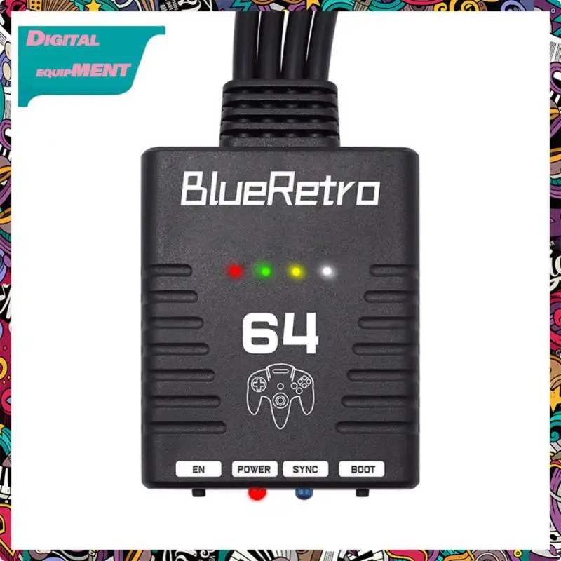 

Joystick Adapter Wireless Controllers Adapter Multi-functional Reset Button Controller 1 To 4 Multiplayer