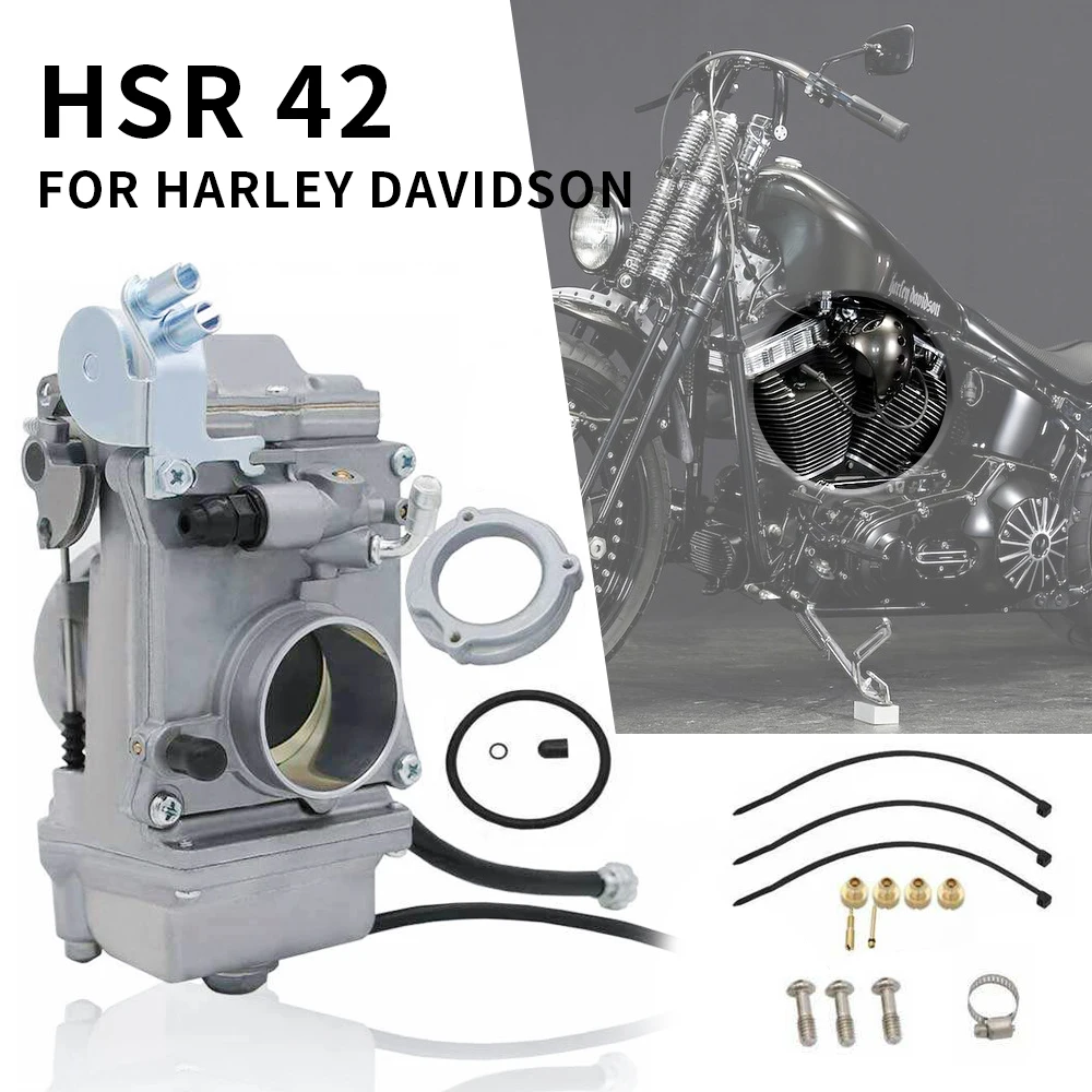 

HSR42 45 48 Mikuni 42mm Carb Accelerator Pump Performance Pumper Carburetor TM42-6 42-18 For Harley EVO Twin Cam 4T