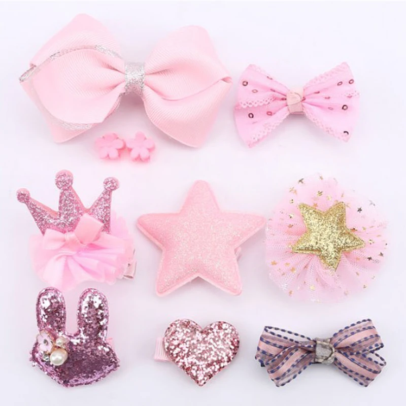 

Girls Cute Colorful Bow Hairpins Kids Sweet Headband Hair Ornament Printed Children Barrettes Clips Baby Girl Hair Accessories