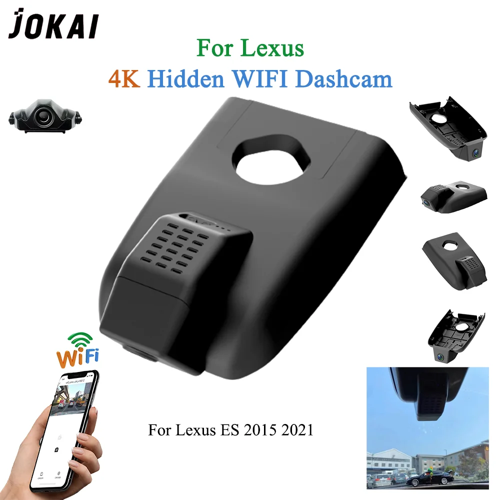 For Lexus ES 2015-2021 Front and Rear 4K Dash Cam for Car Camera Recorder Dashcam WIFI Car Dvr Recording Devices Accessories