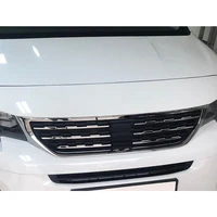 for peugeot rifter chrome front grille 6 piece 2019 and after the molding styling car accessories modified designed trim tunning