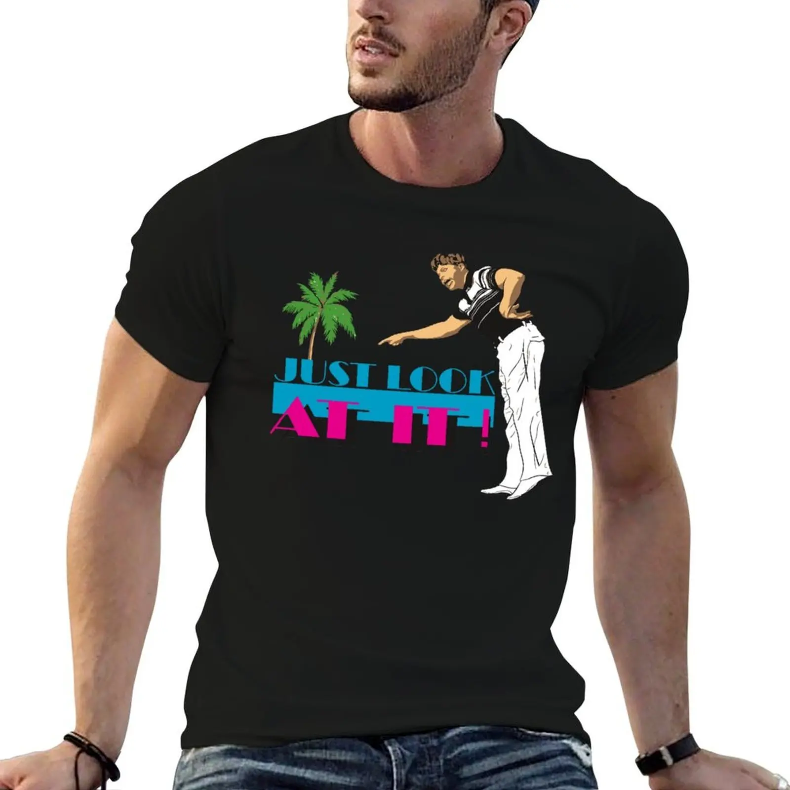 Фото Футболка Ed Bassmaster Merch Edbassmaster Just Look At It с абстрактным принтом №1