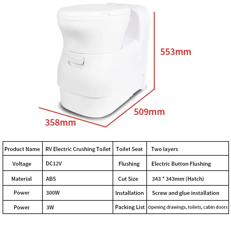 Аксессуары для автофургонов дом на колесах 12 В постоянного тока 300 Вт