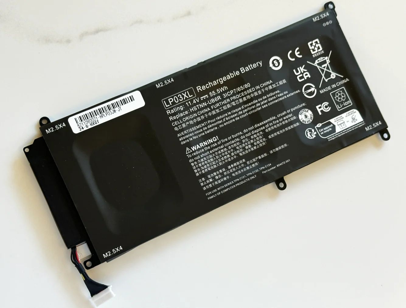 LP03XL Аккумулятор для ноутбука HP Envy 15-ae015TX Series LP03048XL HSTNN-DB6X HSTNN-DB7C HSTNN-UB6R TPN-C121 11 4 В 48WH