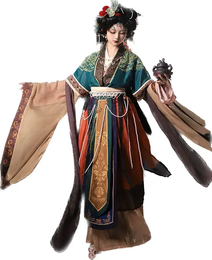 Китайское платье ханьфу Женский винтажный традиционный карнавал и костюм для