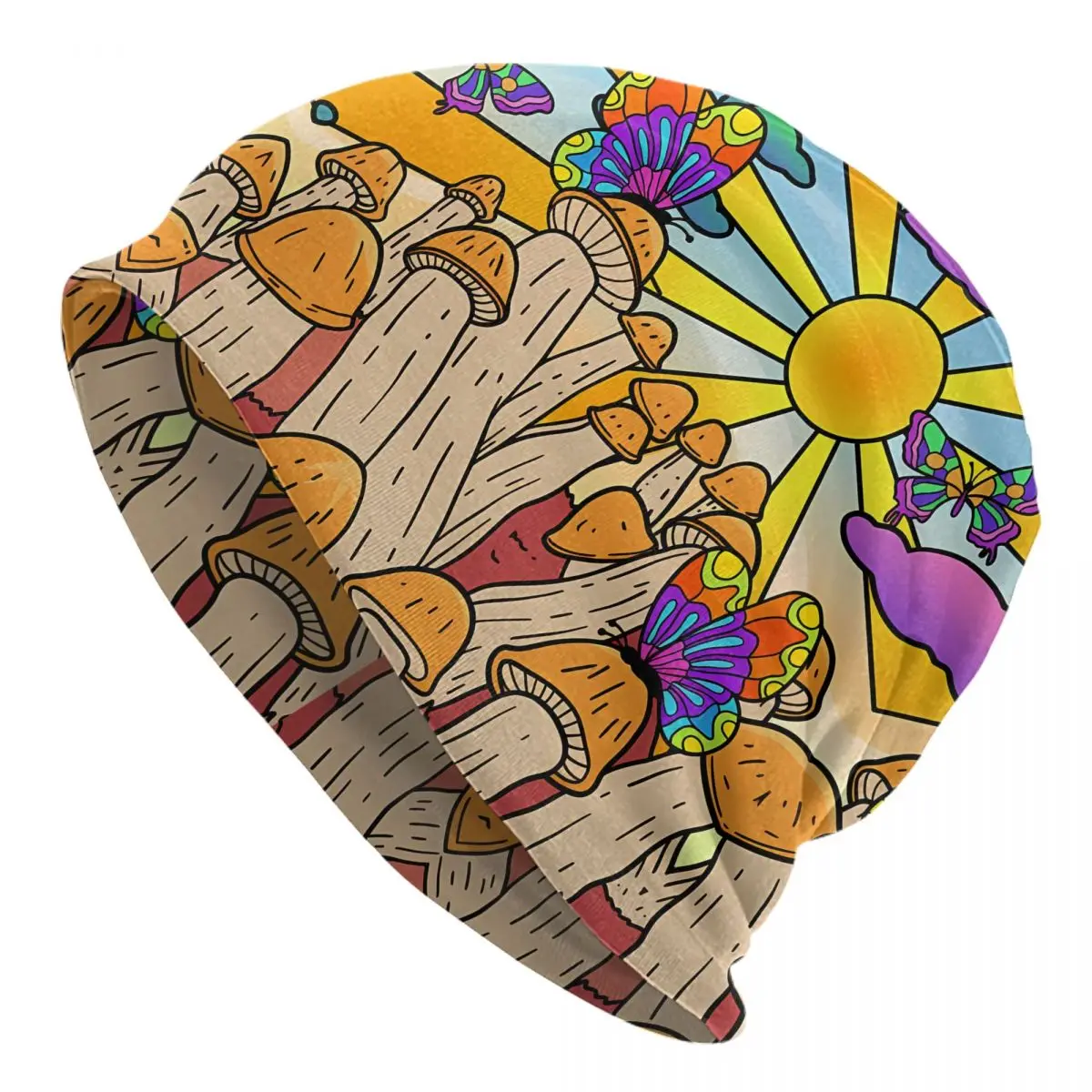 Чудесные шапки-бини в виде грибов шапка модная мужские шапки