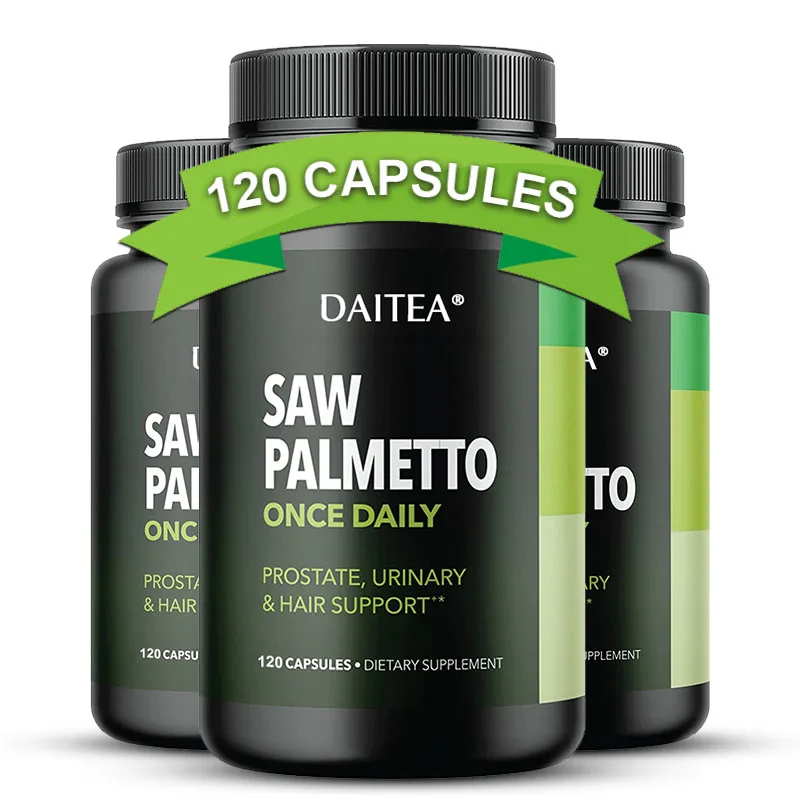 

Saw Palmetto Supplement - Supports Prostate Health, Frequent Urination, Prevents Hair Loss, Pelvic Pain, and Bladder Disorders