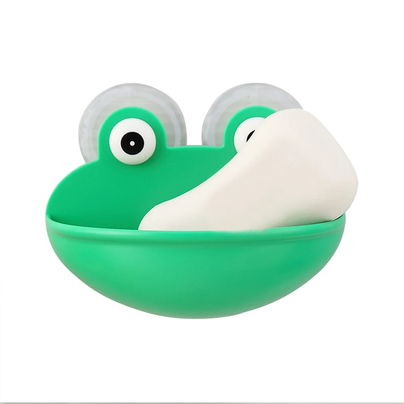 Креативный держатель мыла в форме лягушки для прочной душевой стены сливная вода