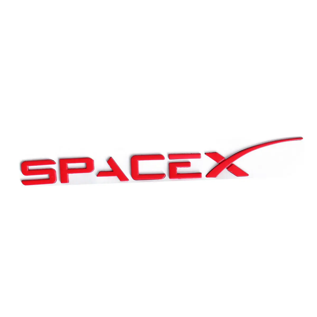 

1pc Red SpaceX Logo Emblem Stickers Car Rear Trunk Lid Tailgate Badge for Tesla Model 3 S X Y Car Accessories