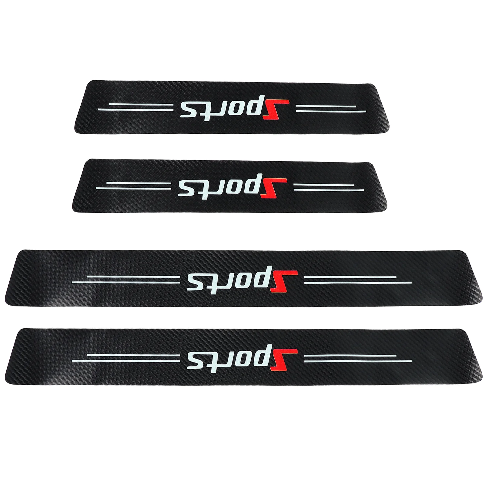 

Car Door Sticker Threshold Protection Sill Protector Guard Bumper Plate Carbon Fiber Stickers Anti Collision