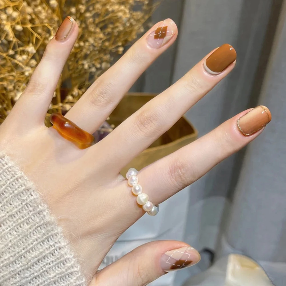 

Full Cover False Nails Sweet Style Full Coverage Nails Wonderful Gift For Girlfriend & Wife