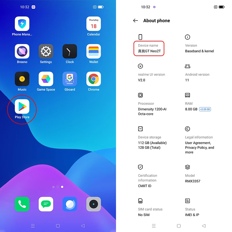 Kup Realme GT Neo 2T 12GB RAM 256GB ROM 5G Telefon Komórkowy 6.43 Calowy Ekran 120Hz Dimensity 1200 AI Octa Core 65W Super Dart Charge NFC