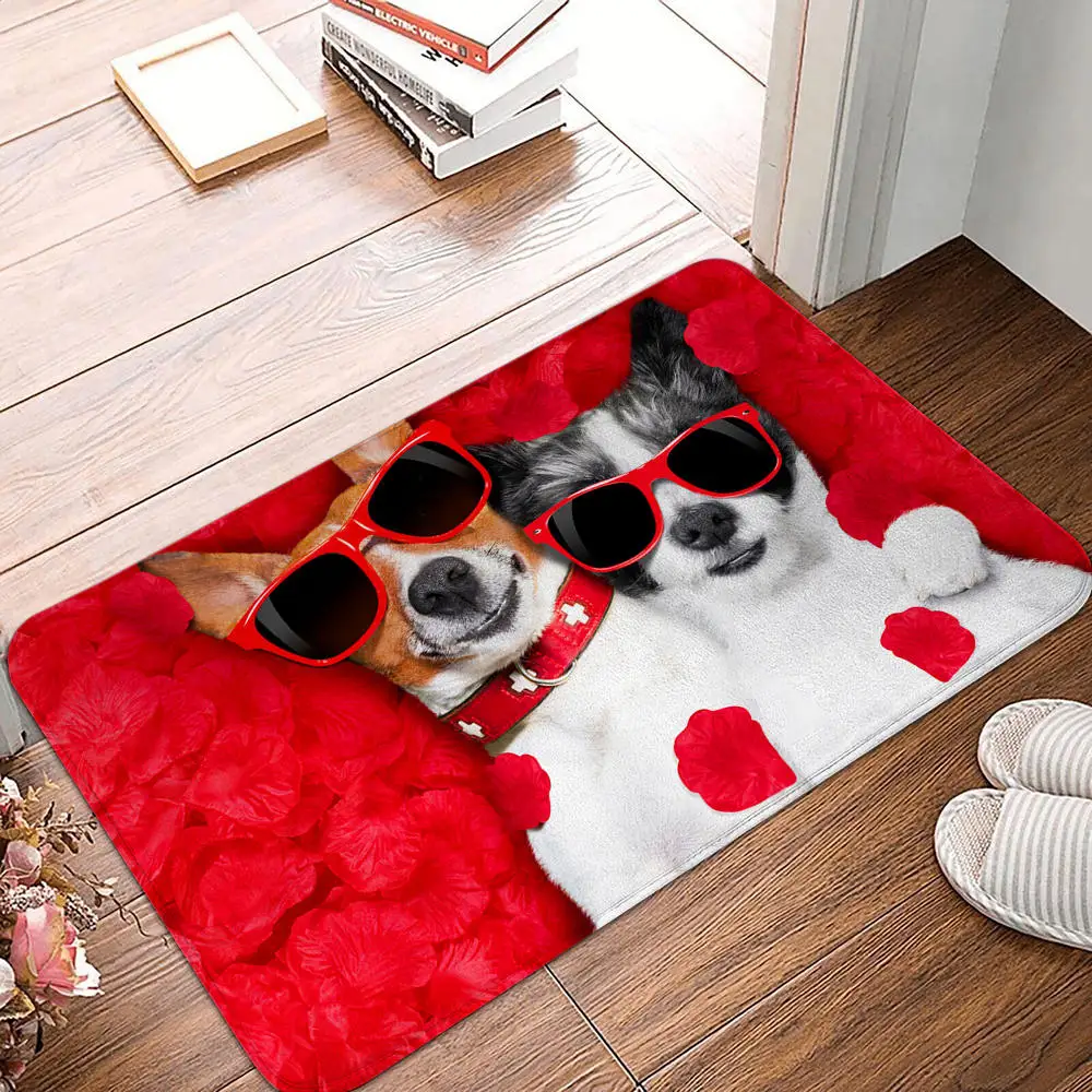 

Cute Dogs Pattern Entrance Doormat Carpet Rugs for Bedroom Living Room Anti-slip Floor Mat 40x60cm Cute Rug Welcome Mat Tapis