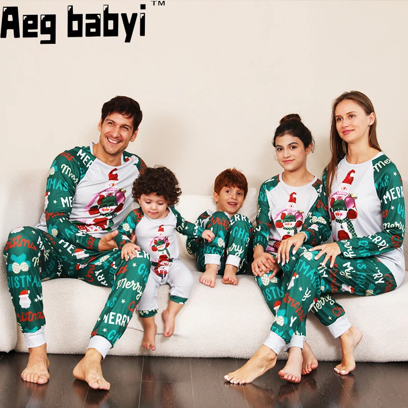 

Зима 2023, модные рождественские пижамные комплекты для пар, одежда для мам и детей, новогодние и рождественские пижамы для всей семьи, подходящие наряды