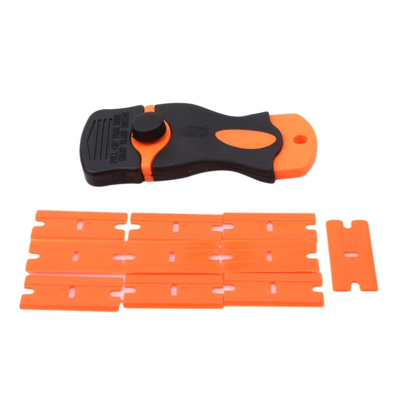 

Car Film Coloring Tool Kit 10pcs Plastic Blade Vinyl Film Sticker Tool Set Car Parts Coloring Application Scraper