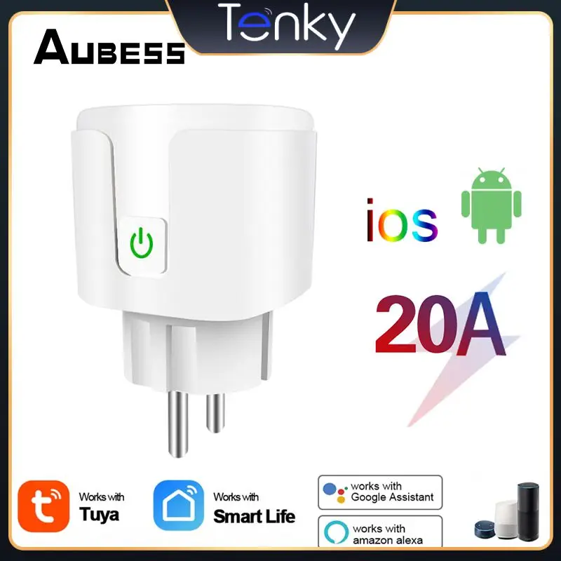 

Timer Wifi Smart Plug Voice Control Smart Plug For Tuya Smart Life App Eu 20a Smart Home Work With Alexa Google Home Smart