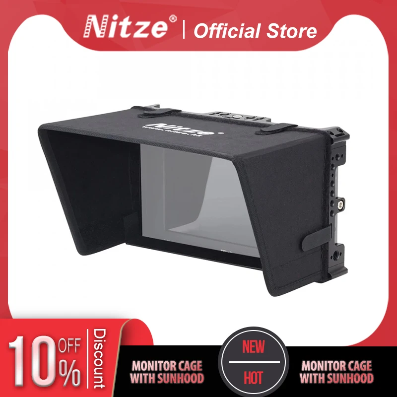 

NITZE MONITOR CAGE WITH SUNHOOD FOR TVLOGIC F-7H MK2 7” - TP2-F7HMK2