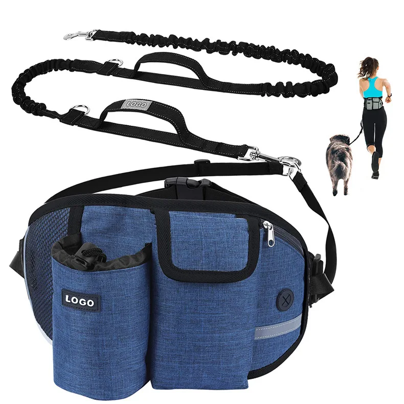 Outdoor Pet Waist Belt Hand Holding Rope Multifunctional Sports Running Workout Training Dog Walking Waist Bag