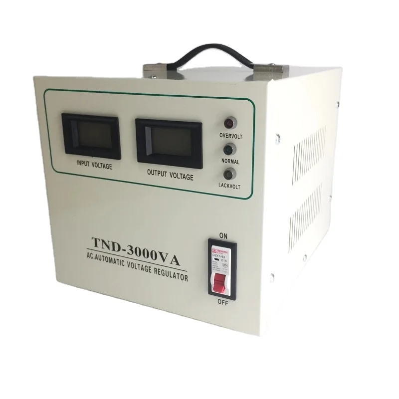 

SVC/TND3000 100 to 260VAC Automatic servo motor control stabilizer voltage regulator 3000W with fan cooling and air filter