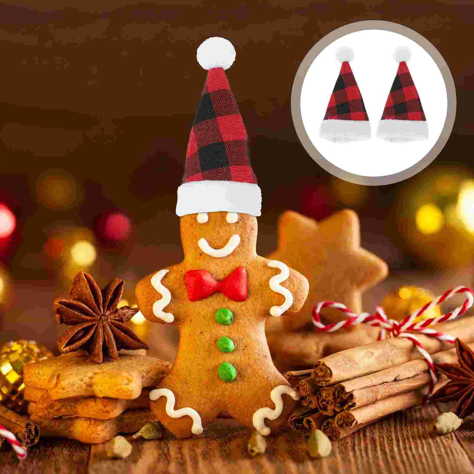 

Christmas Hat Holder Silverware Santa Party Plaid Minicraftutensil Bottlebuffalo Holders Crafts Supplies Candy Diy Hatsaccessory